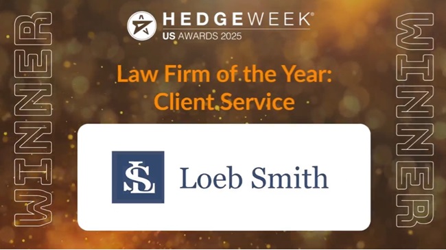 US Awards 2025 – Hedgeweek – Law Firm of the Year – Client Services
